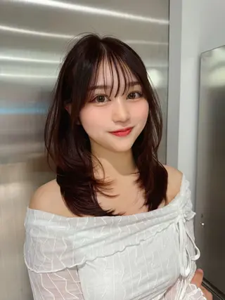 ロング カラー ブリなしWカラー✨️ 髪質改善【タケル】のヘアスタイル