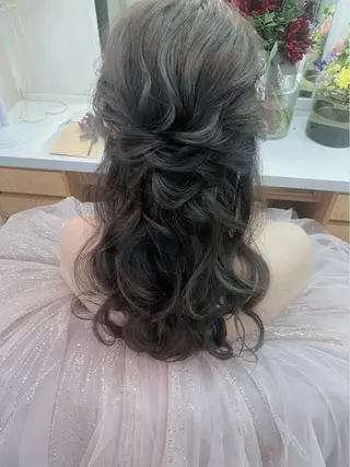 ロング ヘアアレンジ セットサロン      ラフテル所属・大阪/ヘアアレンジ /似合わせset💐のヘアスタイル