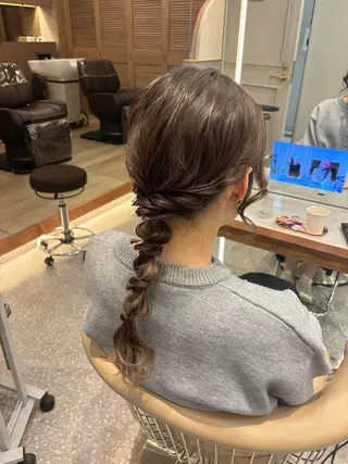 ヘアアレンジ 梅田美容室 山崎海波のヘアスタイル