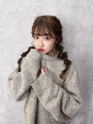 セミロング 袴田 伊代のヘアスタイル