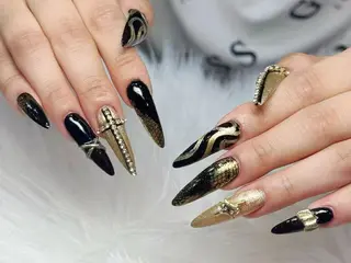 ネイル hami🎀うかん 🎀チップ長さ出しのネイルデザイン