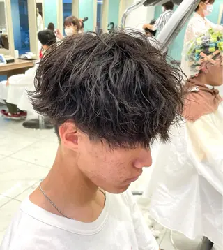パーマ メンズ 【メンズ特化】 池田大成✂︎のヘアスタイル