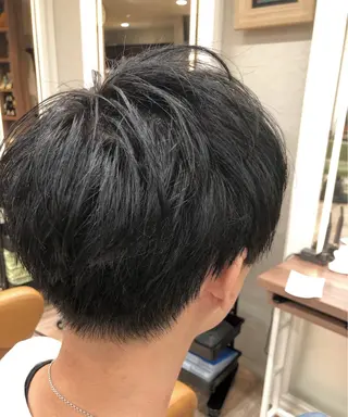 ショート カラー メンズ dogstar小林諒 レイヤー/パーマのヘアスタイル