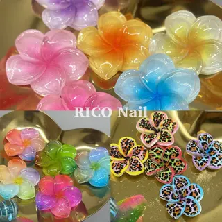 ネイル RICO NAIL所属・RICO Nail パーツつけ放題🌈のネイルデザイン