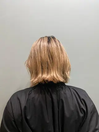 ショート カラー 美髪ストレート 川本雄己のヘアスタイル