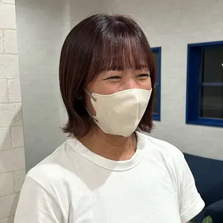 ミディアム カラー CHEMIR所属・安田 萌菜のヘアスタイル