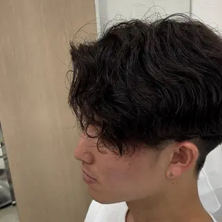 ショート パーマ メンズ バレイヤージュ/ヘア アレンジ/shionのヘアスタイル