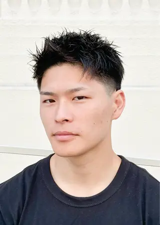 ショート パーマ メンズ DAD　BARBERSHOP所属・三宮メンズカット ヨシイッキのヘアスタイル