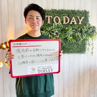 メンズ 【メンズ脱毛専門店】TODAY所属・都度払い制メンズ脱毛 オーナーのエステ・リラクイメージ