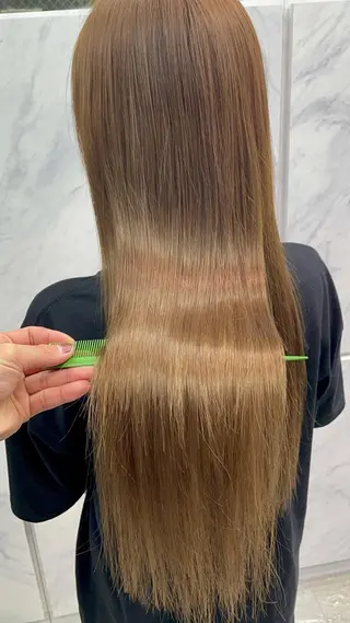 ロング カラー 🌈プルエクステ& ハイトーン🌈関飛鳥のヘアスタイル