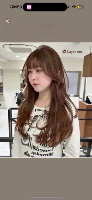 ロング 🎀 うる艶透明感 カラー / 錦糸町のヘアスタイル