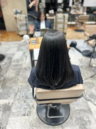 ロング カラー 新宿/うる艶カラー/ 祝迫愛艶のヘアスタイル