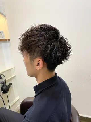 ショート パーマ メンズ 小村 敏司のヘアスタイル