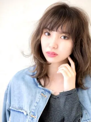 ミディアム 🫧‪縮毛矯正 かとうよしき🫧のヘアスタイル