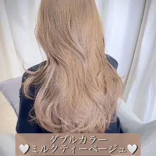 ロング カラー ブリーチなし透明感カ ラー×韓国ヘア♡ヒデのヘアスタイル