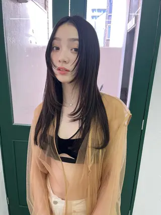 ロング カラー ヘアセット💘 似合わせカラーのヘアスタイル