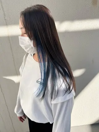 ロング カラー ﾊｲﾄｰﾝ/ｼｮｰﾄ 村上淳乃🐥のヘアスタイル