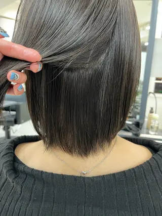 ショート カラー パーマ 顔まわり/ボブウルフ 🤍愛唯(めい)のヘアスタイル