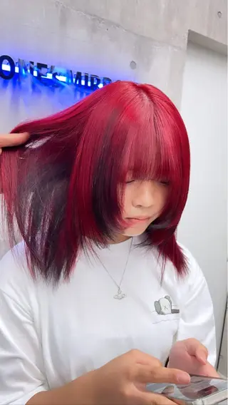 ショート カラー パーマ ヘアアレンジ メンズ キッズ レイヤーの魔術師 𓍼takumi𓍼のヘアスタイル