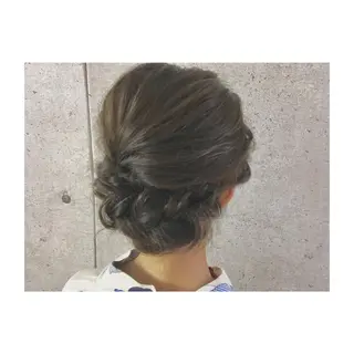 セミロング カラー ヘアアレンジ 長井 徹行のヘアスタイル