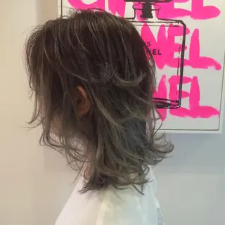ミディアム カラー ヘアアレンジ MIZUHO / ダブルカラー髪質改善のヘアスタイル