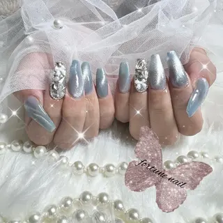 ネイル 1/21空✩.💜 Yuuna💜のネイルデザイン