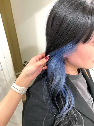 ロング カラー ili心斎橋所属・🩵ハイトーン/ レイヤーYUZU🩵のヘアスタイル