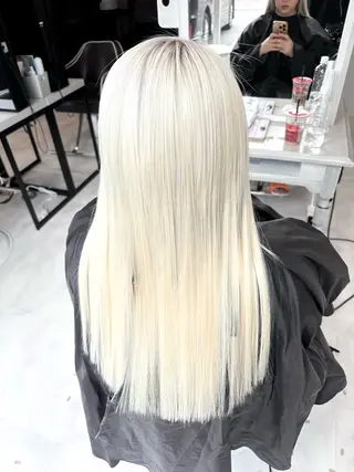 ロング カラー 💘韓国カラー💘 クルミのヘアスタイル