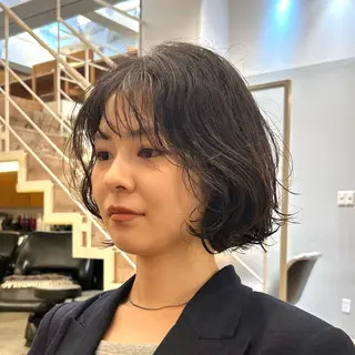 ミディアム パーマ 🌿ボブ パーマ高橋啓太🌿のヘアスタイル