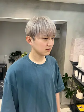 メンズ アイブロウ ハイトーンカラー/ さらさのヘアスタイル