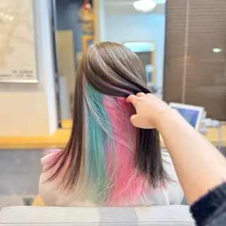 セミロング カラー ハイトーン/透明感 / sanamiのヘアスタイル