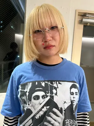 ミディアム カラー ケアパーマ/ケアブリ ーチdaisukeのヘアスタイル