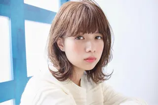 セミロング カラー giinii所属・横浜縮毛矯正 ☆渋谷良太のヘアスタイル