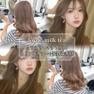 セミロング カラー 💗トレンドモテヘア Natsumi 💗のヘアスタイル