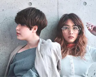 ショート カラー 似合わせ レイヤー須川のヘアスタイル