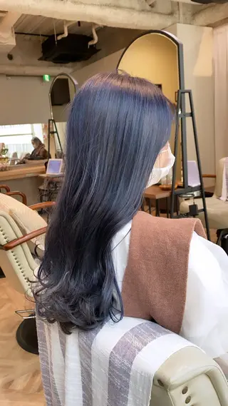 ロング カラー 新宿 / Aujua ｿﾑﾘｴ🫧森田涼介のヘアスタイル