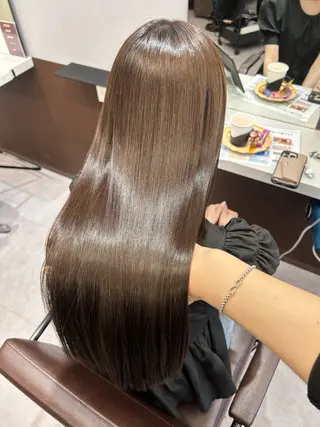 ロング カラー 韓国×髪質改善カラー 💎hinaのヘアスタイル