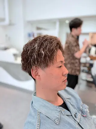 パーマ メンズ メンズサロン リョウタのヘアスタイル