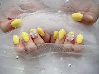 ネイル I-nailロング /ワンホン/キラキラのネイルデザイン