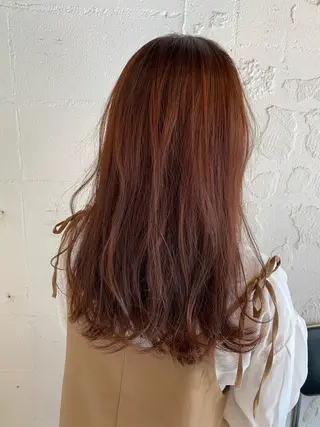 ロング カラー ヘアアレンジ satsuki 暖色・ブラウンカラーのヘアスタイル