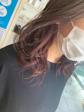 セミロング カラー fio マナミのヘアスタイル