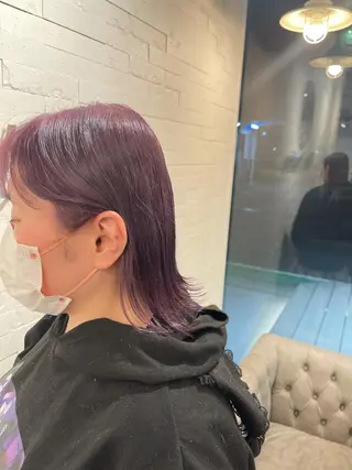 ミディアム ハイトーン ／ レイヤー/吉田陸斗のヘアスタイル