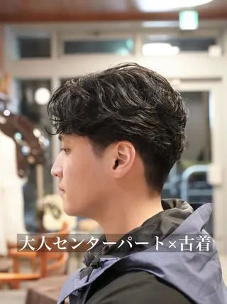 パーマ メンズ メンズパーマ いしだ りょうのヘアスタイル