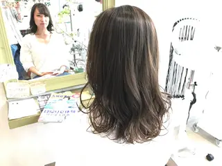 セミロング カラー メンズ指名多数!! SiLO 田島のヘアスタイル