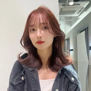 ミディアム 韓国モテhair🍑 momoのヘアスタイル