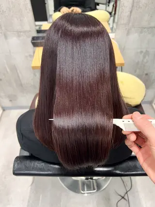 セミロング カラー newi ナカノのヘアスタイル