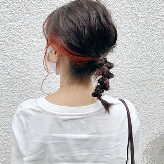 ミディアム 野々村 朋美のヘアスタイル