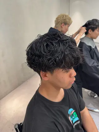 パーマ メンズ ブリーチ/パーマ特化 片平和寿のヘアスタイル