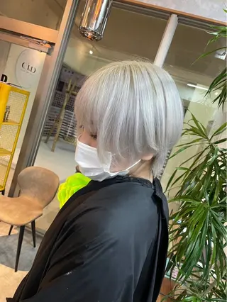 ショート カラー C'LD Hair Produce【シールドヘアープロデュース】所属・シールドヘアー/那覇 /縮毛矯正/ブリーチのヘアスタイル
