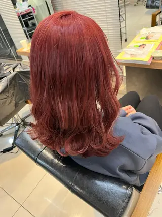 セミロング カラー ヘアアレンジ メンズ キッズ マツエク・マツパ アイブロウ GO TODAY SHAiRE SALON所属・透明感カラー🤎 ゆりのヘアスタイル